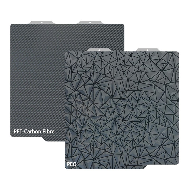 GOMENL Build Plate for Bambu Lab A1 Mini 3D Printer: PEI Build Plate Carbon PET Diamond PEO PEY Plate 3D Printing Accessories Textured Smooth Sheet Bed 184x184mm (Smooth PEO+Smooth PET) - Image 1